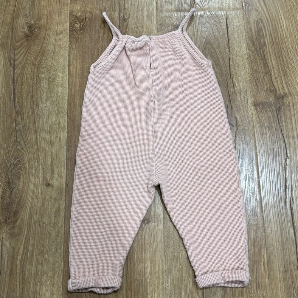 Zara Waffle Jumpsuit Romper